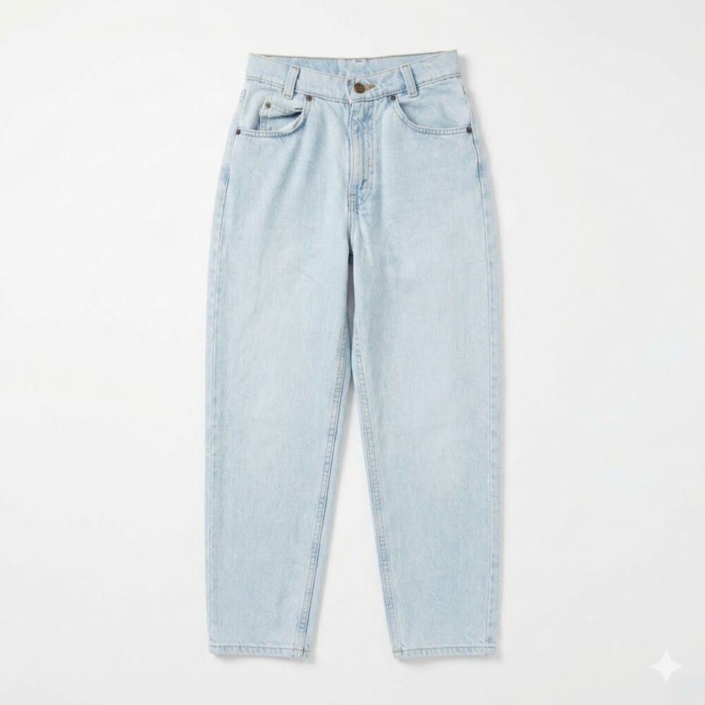 Vintage Levis 550 Orange Tab Jeans Girls 14 Slim USA Relaxed Tapered Blue Denim
